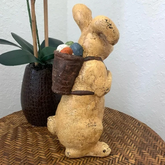 Vintage Charming Bunny Rabbit w Egg Backpack - Picture 5 of 11